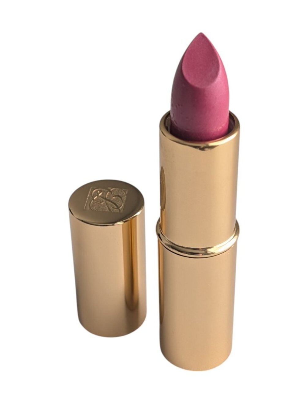 Estee Lauder Pure Color Long Lasting 116 CANDY Lipstick Gold Tube Full Size New